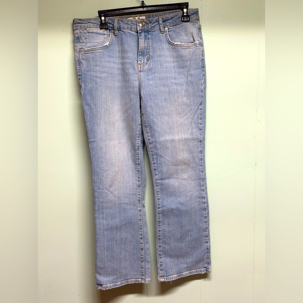 We The Free Jeans Womens 31 Blue Wide Leg Rise Medium Wash. Free People. Size 31